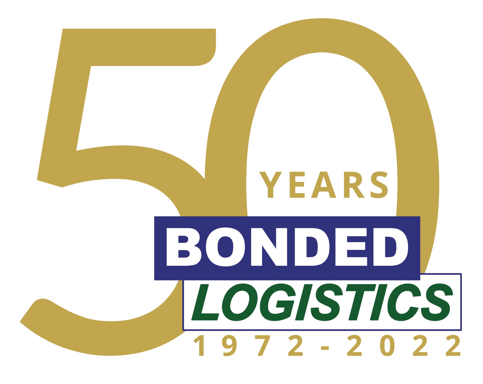 Bonded Logistics - 50th Anniverary Logo